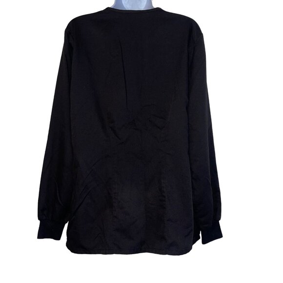 Greys Anatomy by Barco Black Womens M Scrubs Jacket Style 4430 Pockets Solid - Picture 6 of 9